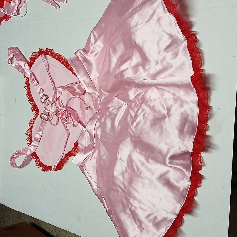 Dolls Kill Trickz N' Treatz Sexy Nurse Satin Mini Dress Costume COMPLETE Size XL - Picture 8 of 12